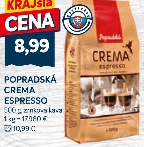 Popradská Crema Espresso