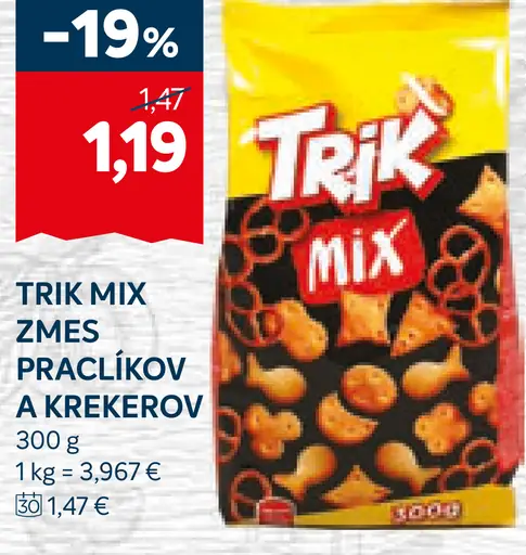 Trik Mix Zmes Praclíkov a Krekerov