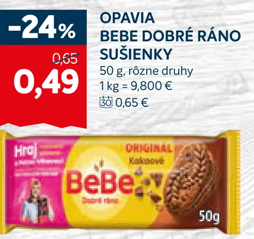 Opavia BeBe Dobré Ráno Sušienky