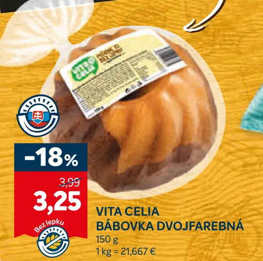 VITA CELIA Bábovka dvojfarebná