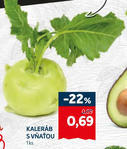 Kaleráb s vňaťou