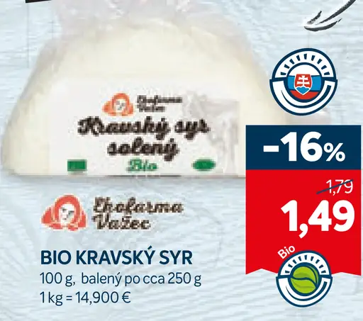 Bio kravský syr