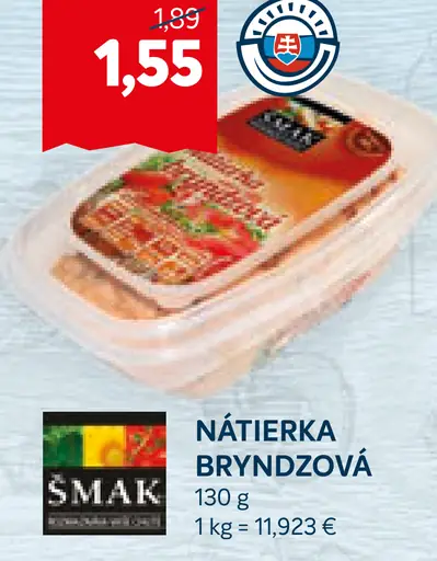 Nátierka bryndzová