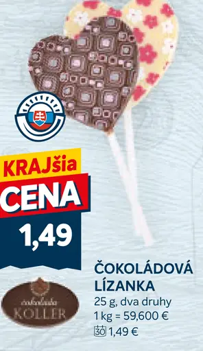 Čokoládová lízanka