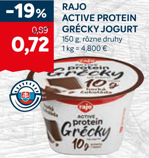 Rajo Active Protein Grécky jogurt