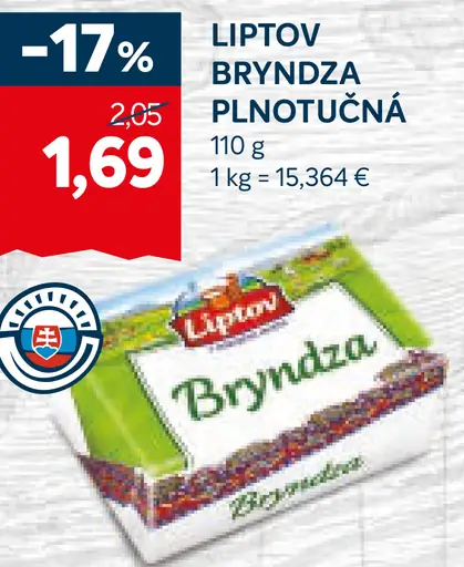 Liptov Bryndza Plnotučná