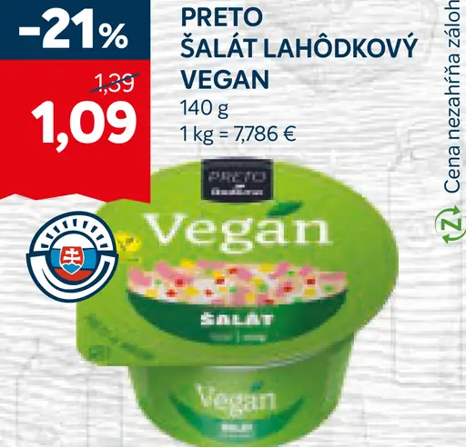 Preto Šalát vegan/pikant
