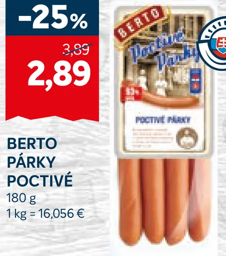 Berto Párky poctivé