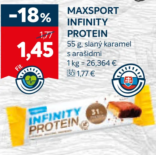 MaxSport Infinity Protein slaný karamel s arašidmi