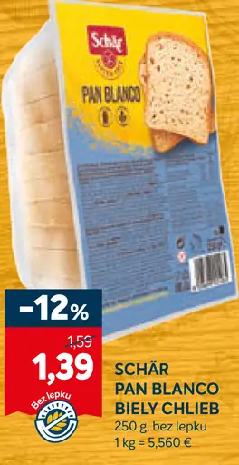Schär Pan Blanco biely chlieb