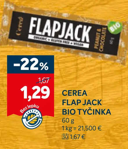 Cerea Flap Jack bio tyčinka