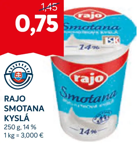 Rajo Smotana kyslá