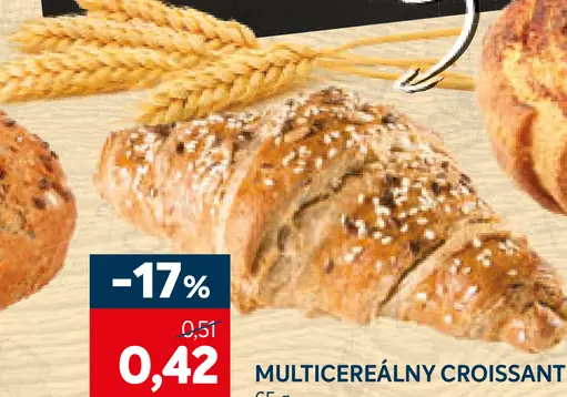 Multicereálny croissant