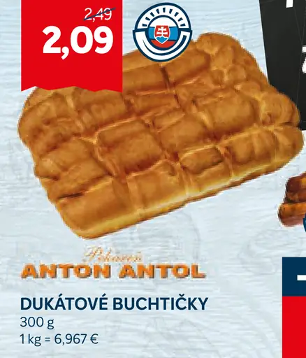 Pekáreň Anton Antol Dukátové buchtičky