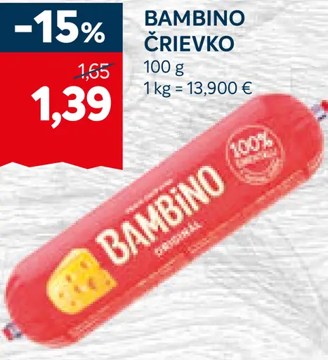 Bambino črievko