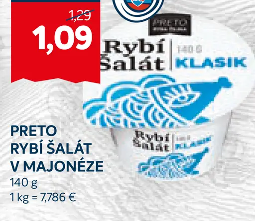 Preto rybí šalát v majonéze