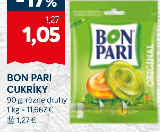 BON PARI cukríky