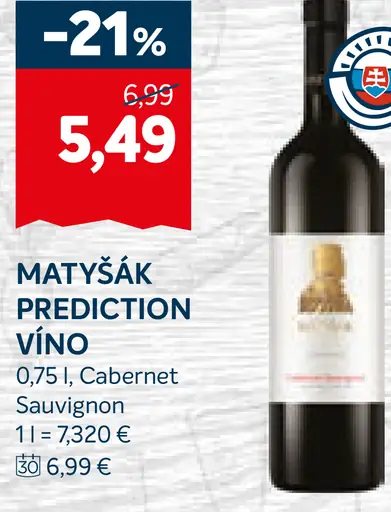 Matyšák Prediction víno Cabernet Sauvignon