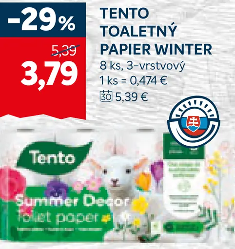 Tento Toaletný papier Winter