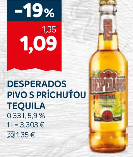 Desperados Pivo s príchuťou tequila plechovka