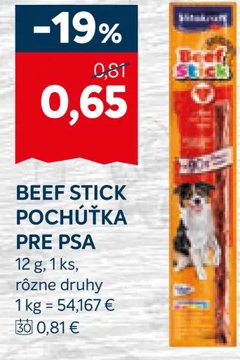Köstlinhof Beef stick pochúťka pre psa