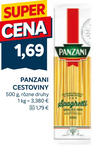 Panzani cestoviny bezvaječné