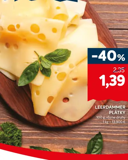 Leerdammer plátky