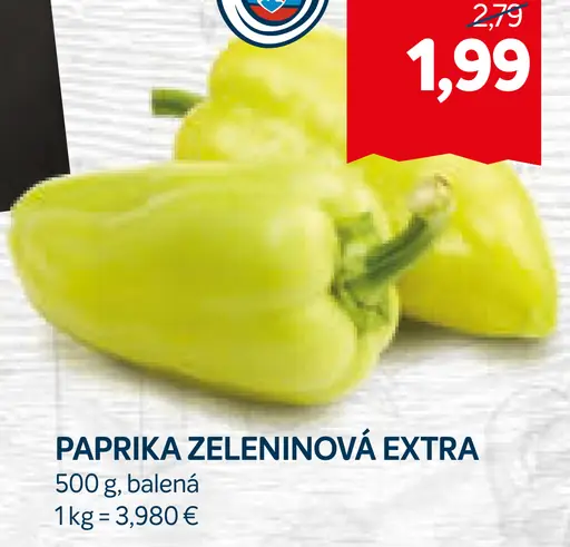 Paprika zeleninová extra