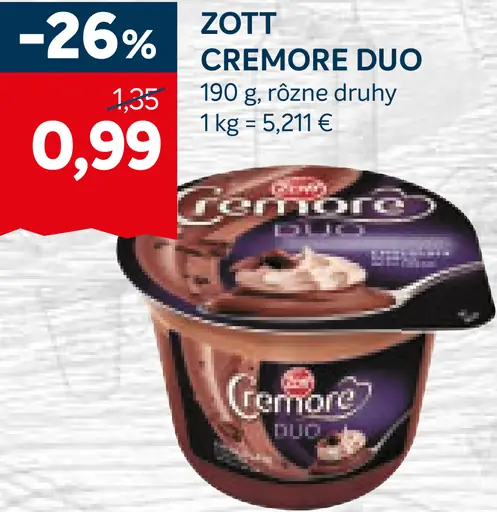 Zott Cremore Duo