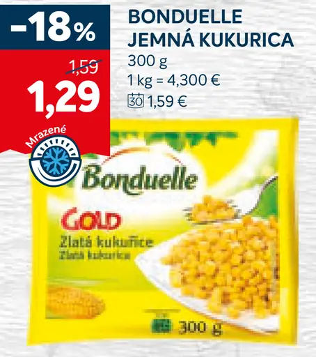 Bonduelle jemná kukurica