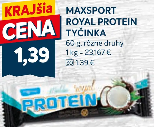 MAXSPORT Royal protein tyčinka
