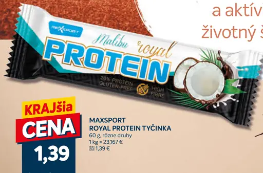 MAXSPORT Royal protein tyčinka