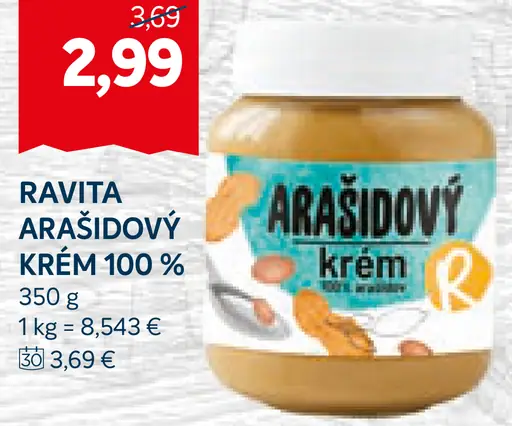 Ravita Arašidový krém 100%