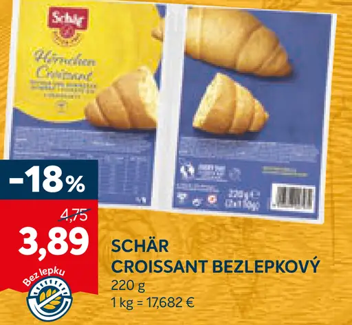 Schar Croissant bezlepkový