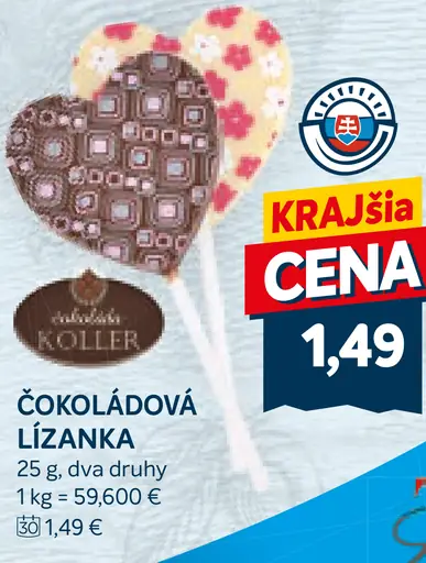 Čokoládová lízanka