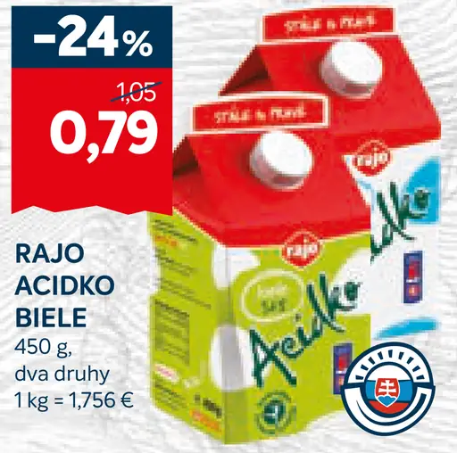 Rajo Ačidko biele