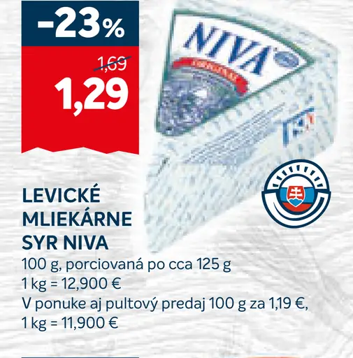 Levice Mliekarne Syr Niva