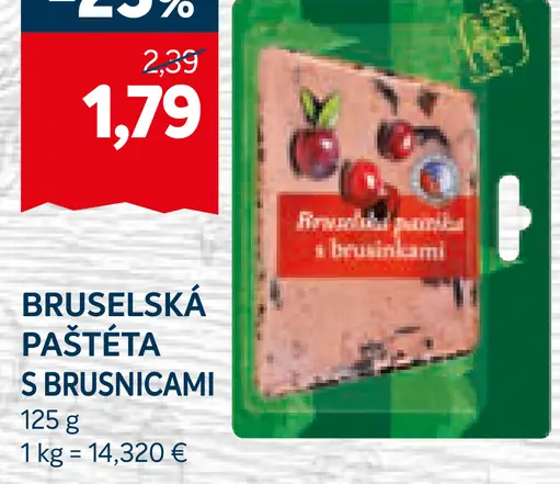 Bruselská paštéta s brusnicami