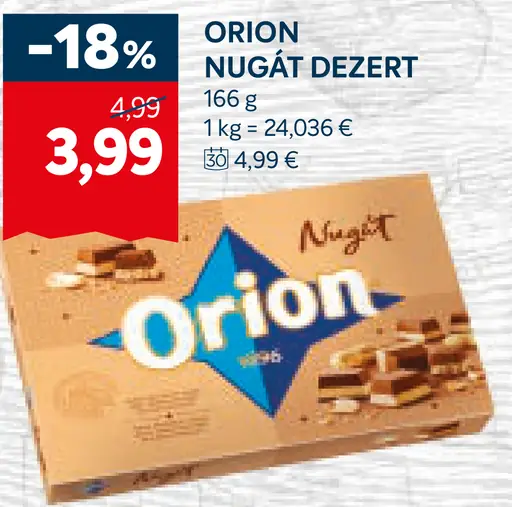 Orion Nugát Dezert