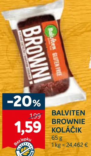Balviten Brownie koláčik
