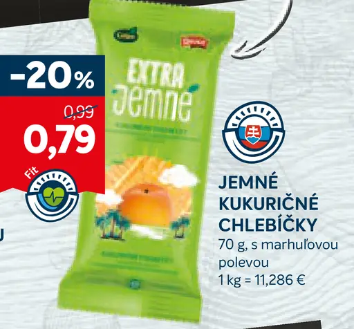 Jemné kukuričné chlebíčky