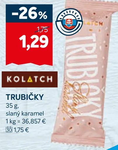 Kolatch trubičky slaný karamel