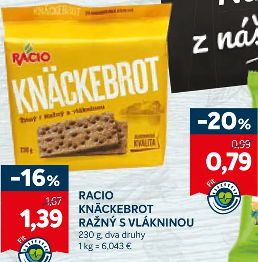 Racio Knäckebrot ražný