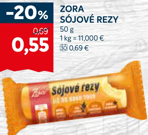 Zora sójové rezy