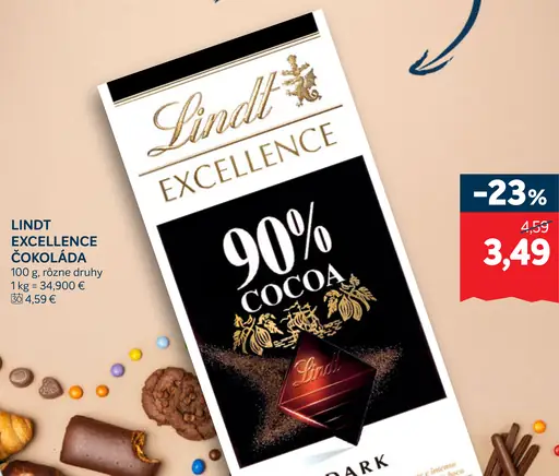 Lindt Excellence čokoláda