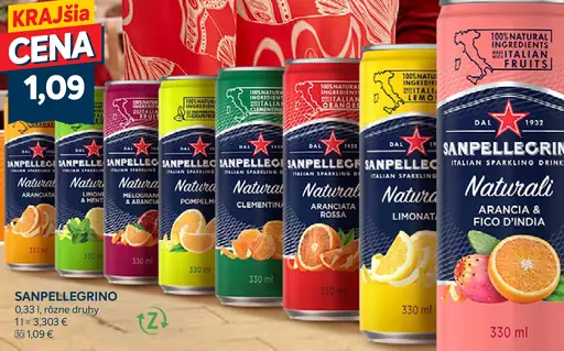 Sanpellegrino Naturali plechovka