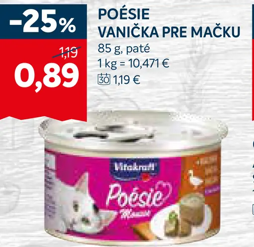 Vitakraft POÉSIE Vanička pre mačku