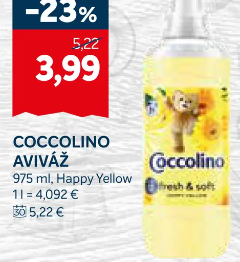 Coccolino aviváž Happy Yellow