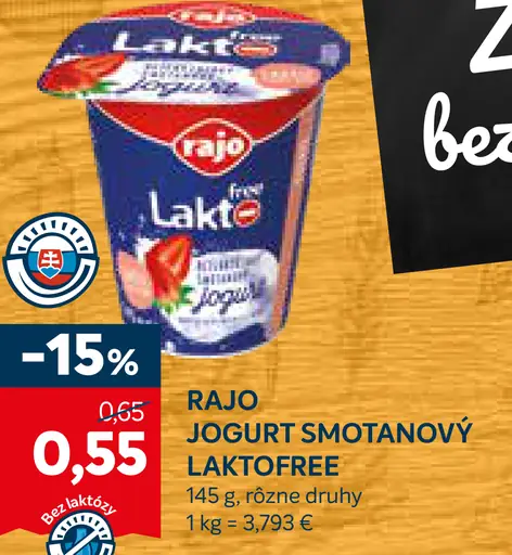 Rajo Jogurt smotanový laktoferee