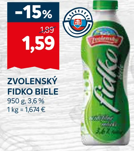 Zvolenský Fildo biele